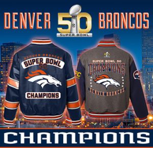 SUPERBOWL CHAMPIONS 2016 DENVER BRONCOS